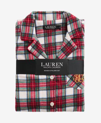 Women's Long Sleeves Notch Collar Pajama Set