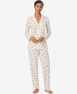 Lauren Ralph Lauren - Women's Long Sleeves Notch Collar Pajama Set