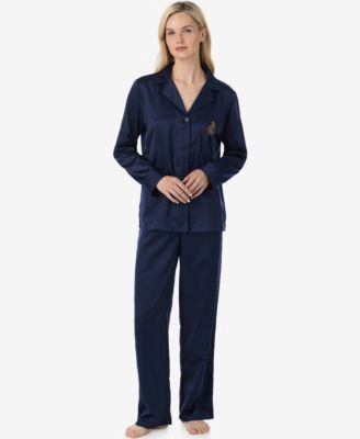 Women's Long Sleeves Notch Collar Pajama Set