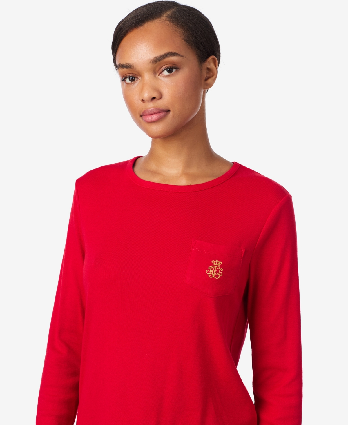 Ralph Lauren Women's Long Sleeve Pajama Set In Multi