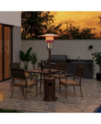 48000 BTU Outdoor Propane Patio Heater with Cover and Wheels