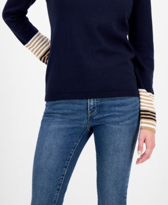 Women's Cotton V-Neck Sweater