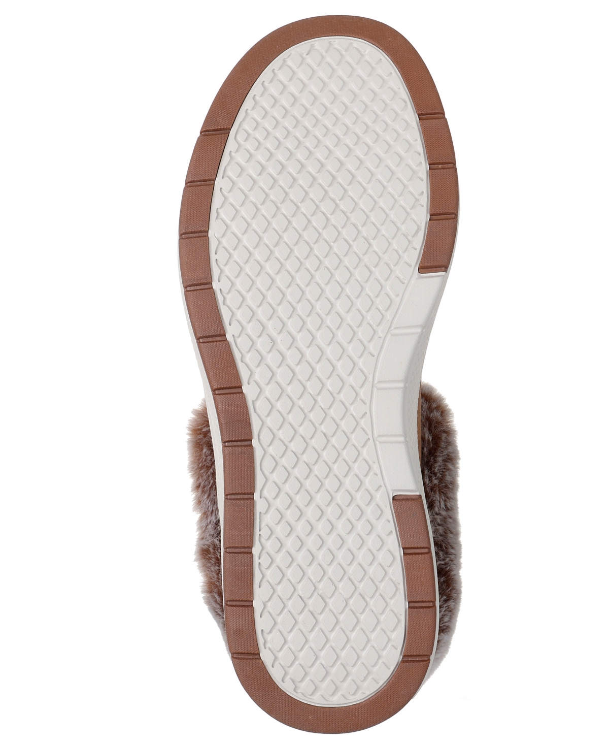 Skechers Women's Slip-ins Bobs Skip Cute Wave-fur Fancies Casual Booties From Finish Line In Animal Print