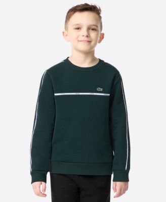Lacoste - Boys 8-20 Micro Taping Crewneck Sweatshirt