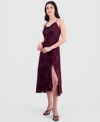 Gaia Cowl-Neck Slip Dress