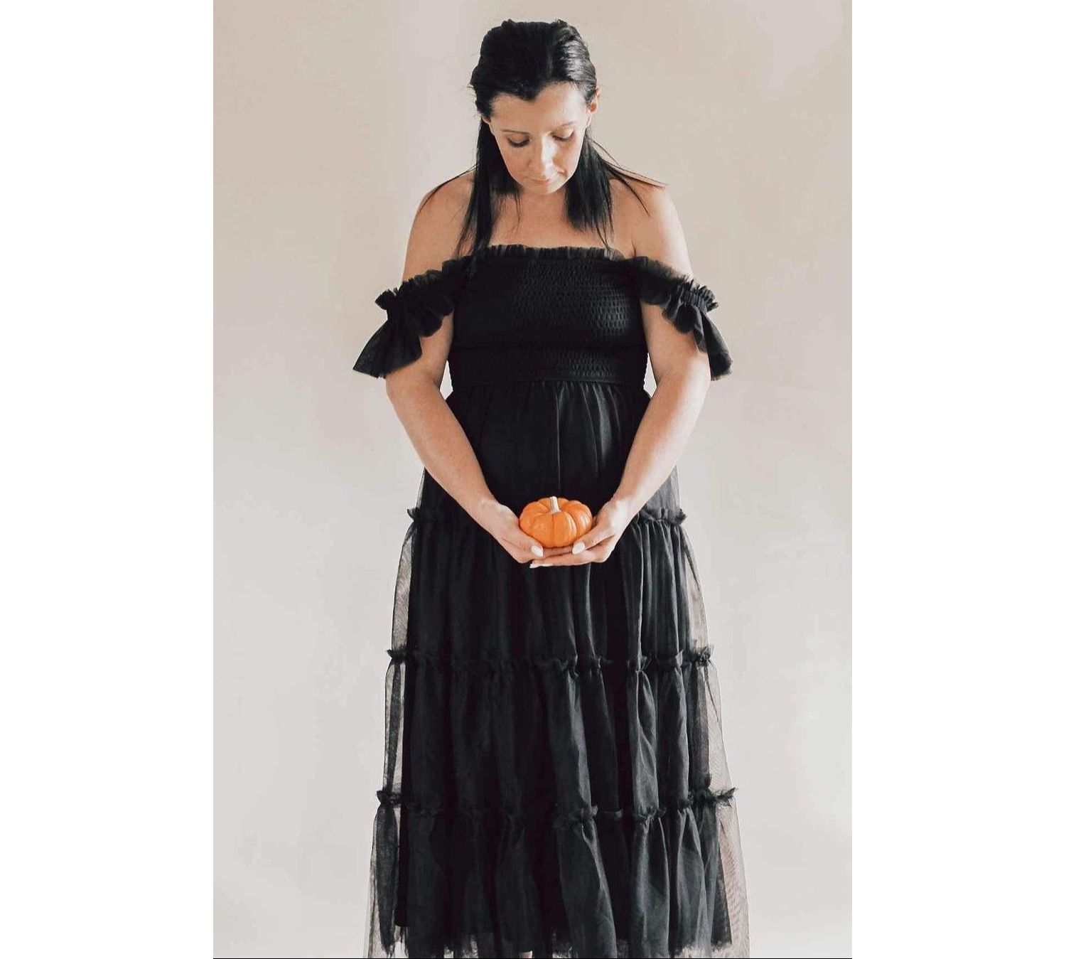Women's Jade Smocked Mesh Ruffle Accent Midi Dress