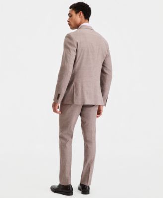 Men's Slim-Fit Linen-Blend Suit Separates