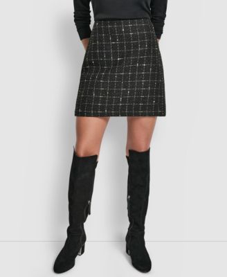 Women's Back Darts Mini Skirt