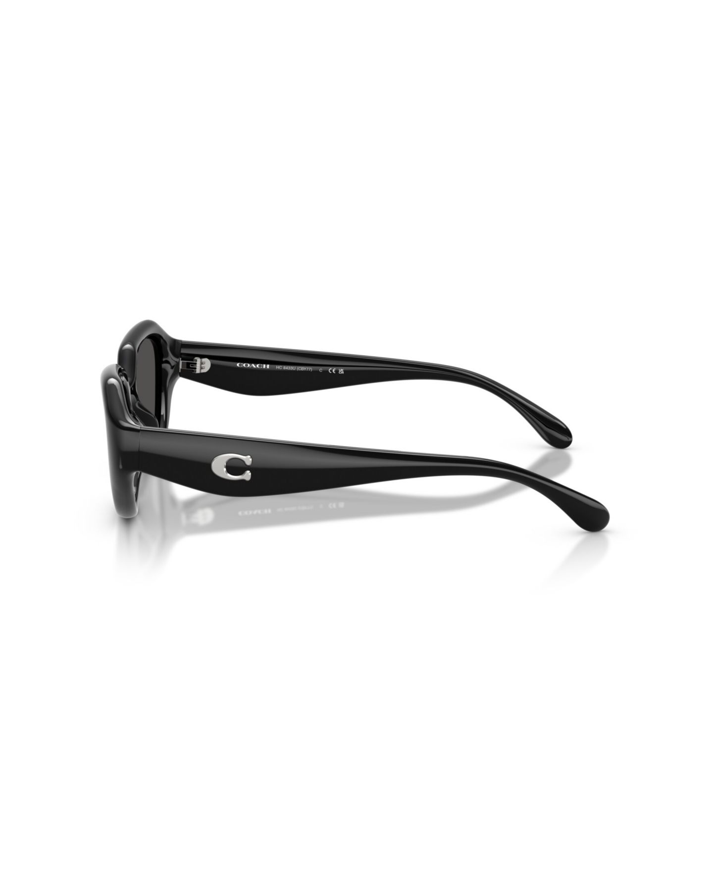 Женские солнцезащитные очки COACH Geometric Sunglasses, CBY77 HC8433U, цвет: Чёрный — фото 3