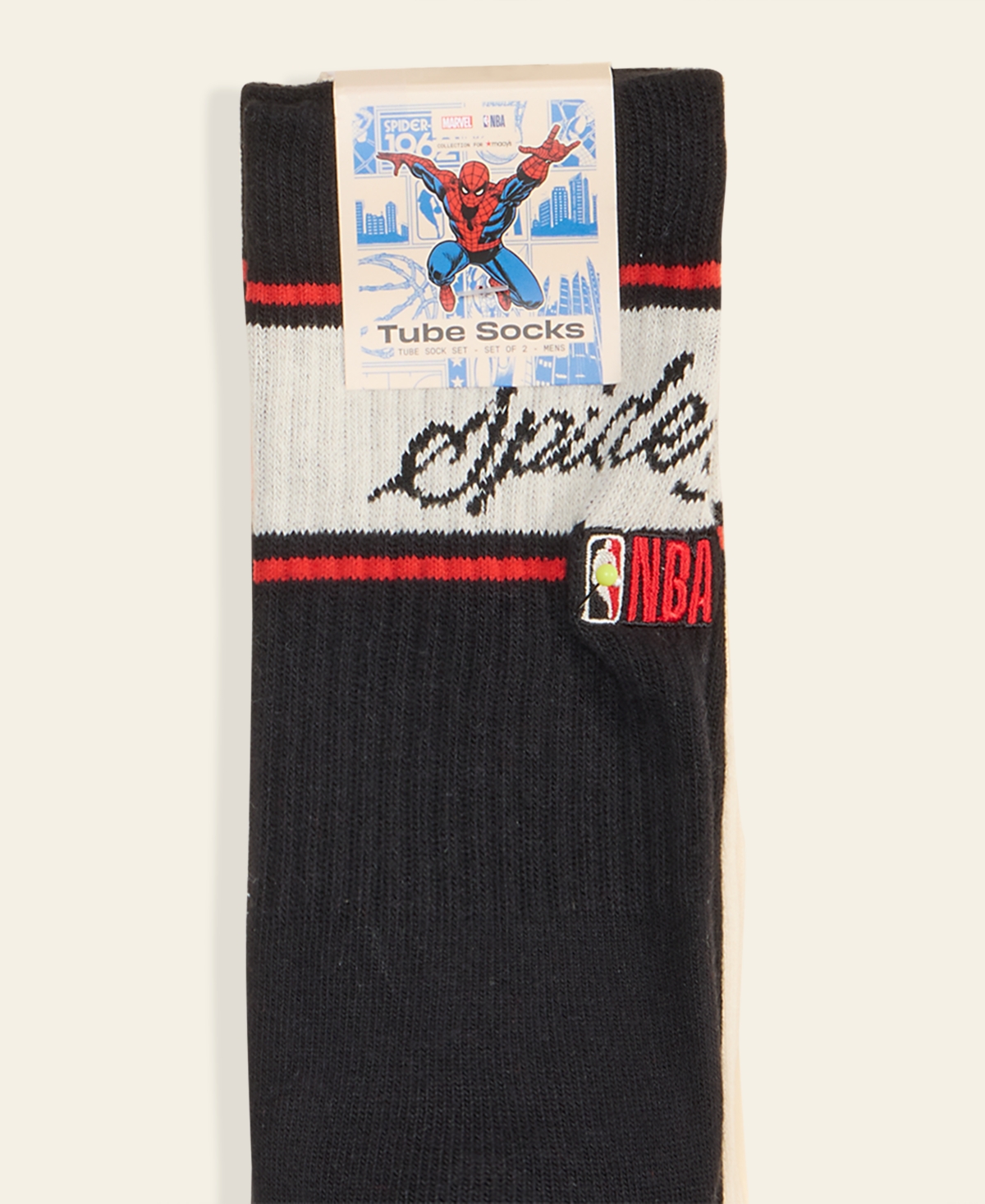 Macy's Marvel X Nba Kids 2-pk. Spider-man Knit Socks, Macy's Exclusive In Multi