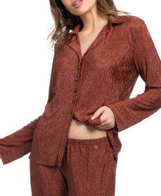 Women's 2-Piece Long Sleeve Top and Pants Pajama Set