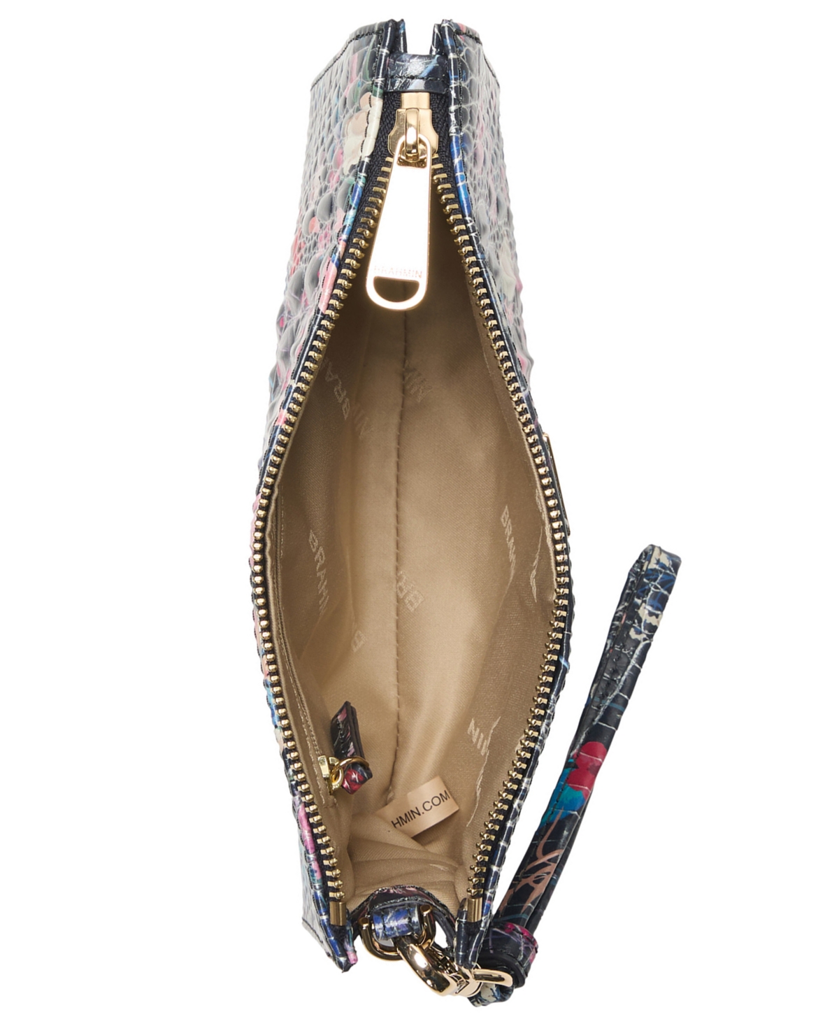 Brahmin Daisy Melbourne Embossed Leather Clutch In Multi