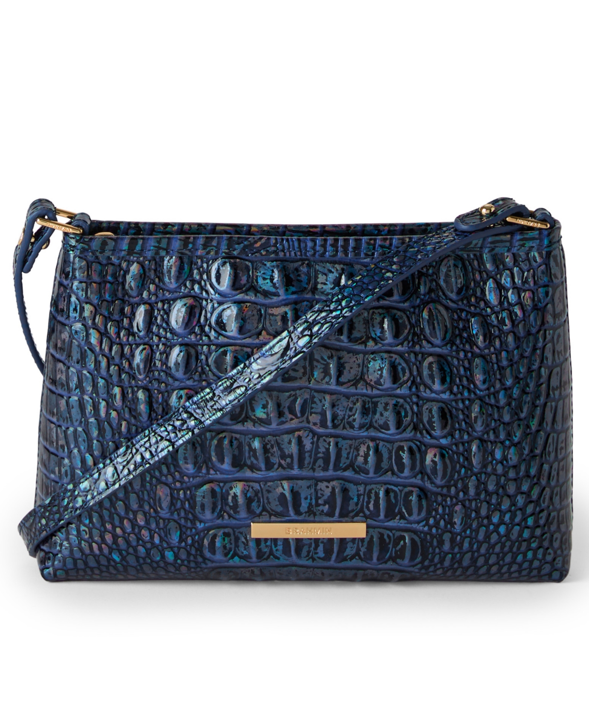 Brahmin Lorelei Melbourne Leather Shoulder Bag In Blue