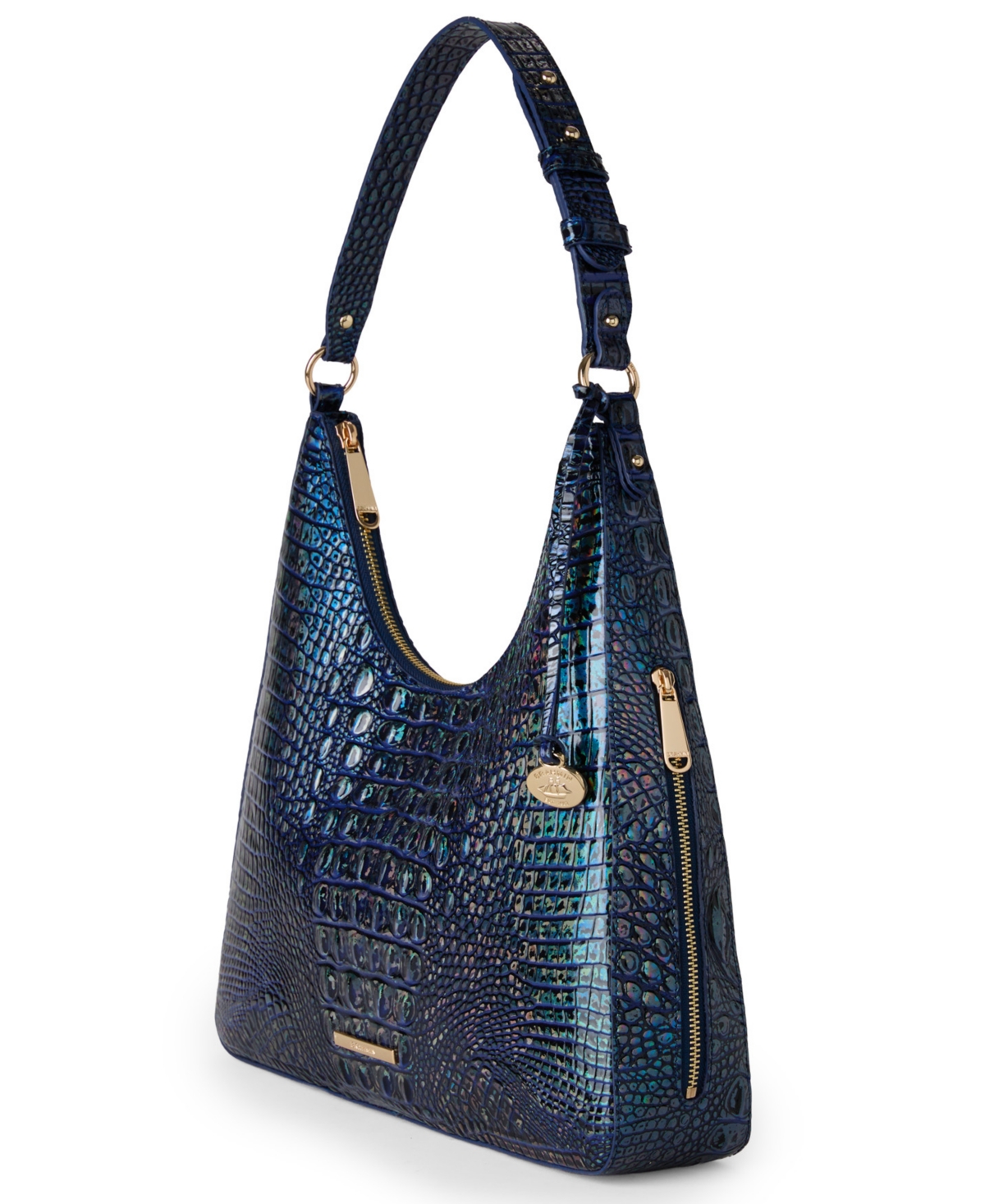 Brahmin Tabitha Leather Shoulder Bag In Blue