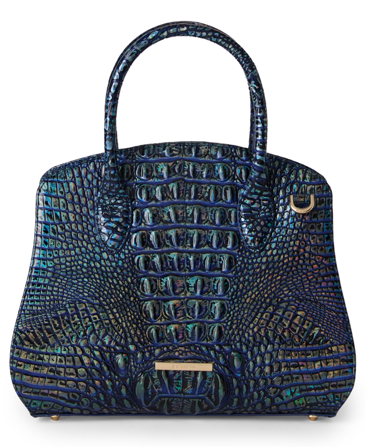 Brahmin Rosetta Melbourne Medium Leather Satchel Bag