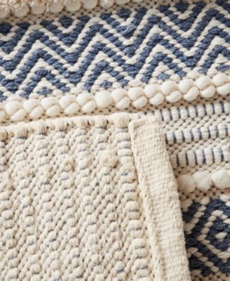 Asher Woven Texture Stripe Bath Rug, 20" x 32"