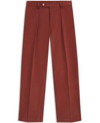 Men's BECKHAM x BOSS Cotton Micro-Patterned Pants