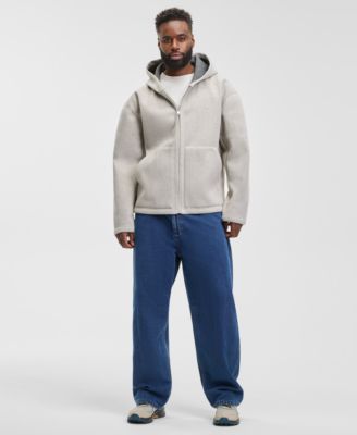 Men's Relaxed Fit Long Sleeve Zip-Front Hoodie, Macy's Exclusive