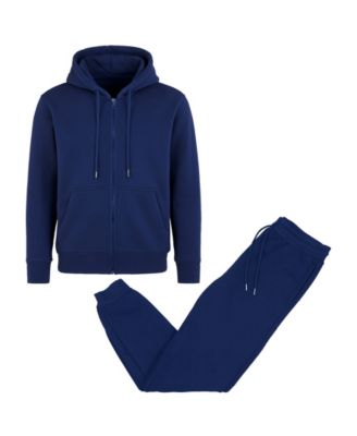 Men's 2-Piece Full-Zip Sweater Hoodie and Jogger Sweatpants Set