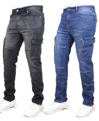 Men's 2-Pack Stretch Cargo Pocket Jeans