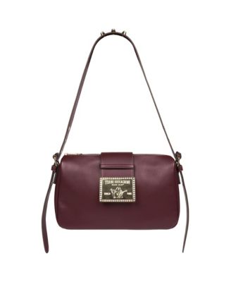 East West Shoulder Bag with Belt Buckle Tab