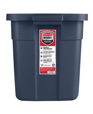 18 Gallon Stackable Storage Container, Dark Indigo Metallic (6 Pack