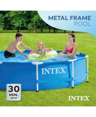 10 Foot x 30 Inch Above Ground Round Swimming Pool, (Pump Not Included)