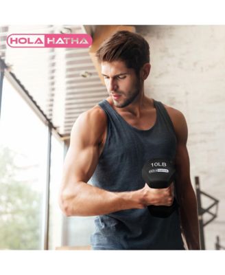 2, 3, 5, 8 & 10 Pound Neoprene Dumbbell Weight Set with Storage Rack