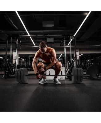 BalanceFrom Sporzon! Standard Weightlifting Solid Olympic Barbell, 1 Inch, 5 Ft