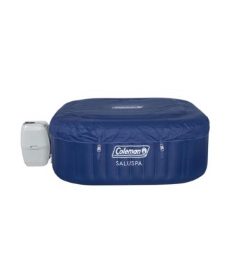 Coleman Atlantis AirJet Square Inflatable Hot Tub with EnergySense Cover, Blue