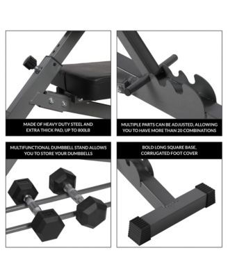 Multi Functional Weight Training Exercise Bench for Full Body Workout