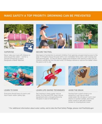 84" x 23.62" Outdoor Rectangular Frame Above Ground Swimming Pool, Pink