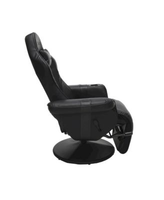 Reclining Gaming Chair with Footrest, Gaming Chair Recliner - Black