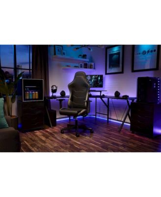 Racing Style High Back PC Computer Desk Office Chair - Grey