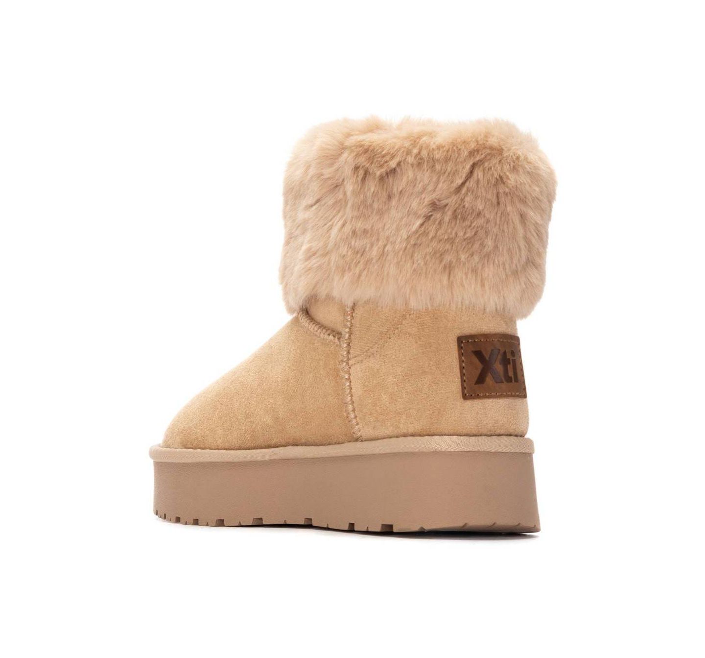 Женские ботинки XTI Comfort Ankle Suede Booties, цвет: Бежевый — фото 3
