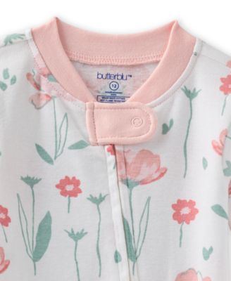 Baby Girls Cruz Cotton Snug-Fit Footed Pajamas