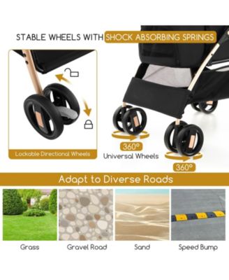 3-In-1 Pet Stroller with Removable Car Seat Carrier