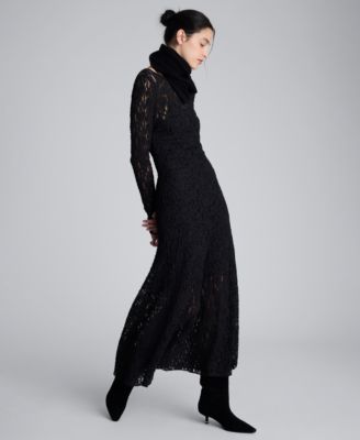 Women's Lace Scoop Back Maxi Dress