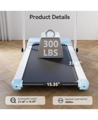 Superun 3-in-1 treadmill w/ handlebar. 300LB cap, 3.0HP motor, LED display, remote & APP control. Foldable for small home/office spaces