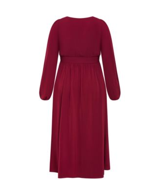 Plus Size Ivanna V Neck Maxi Dress
