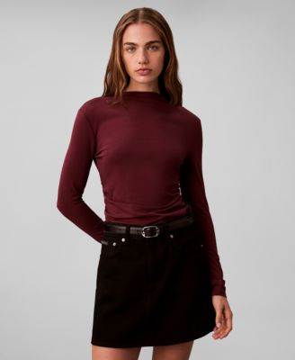 Calvin Klein - Women's Slim Long Sleeve Mock Neck Top