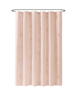 Sasha Bows Cotton Shower Curtain, 72" x 72"