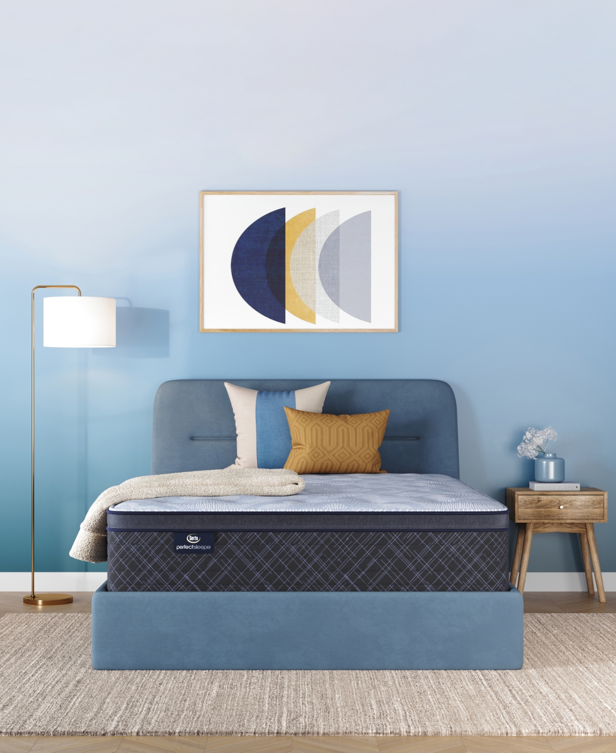 Serta Perfect Sleeper Iceland Poppy 14" Plush Pillow Top Mattress, Full In Transparent
