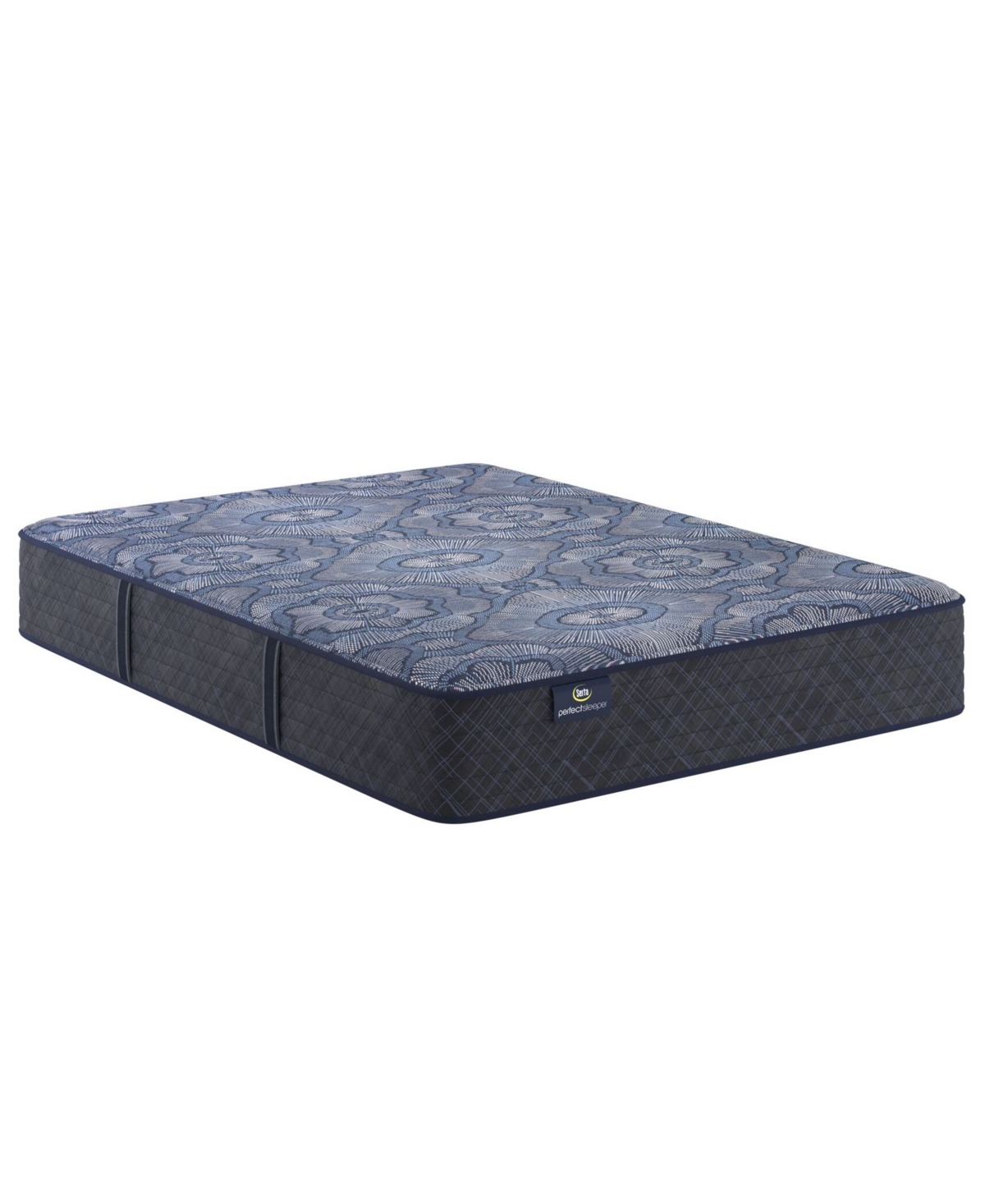 Serta Perfect Sleeper Lavender Falls 12" Firm Hybrid Tight Top Mattress Set, Queen Split In Transparent