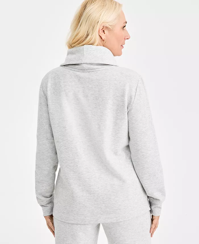 Women's Luxsoft Fleece Cowl-Neck Sweatshirt - thumbnail 5