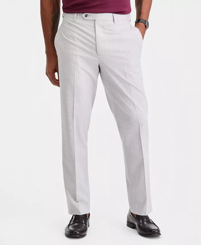 Men's Classic-Fit Sharkskin Dress Pants - thumbnail 7