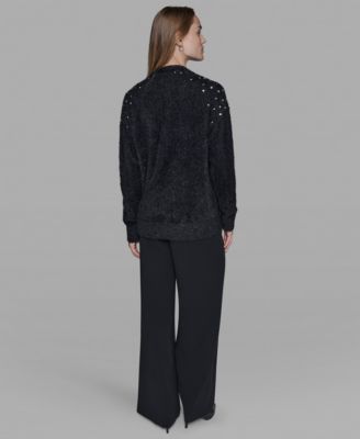 Women’s V-Neck Cardigan with Signature Button Closure