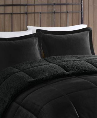 Alton Plush to Sherpa Down Alternative 4-Pc. Comforter Set, Full/Queen