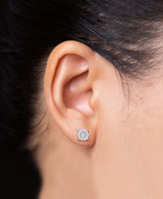 Diamond Earrings (1/4 ct. t.w.) in Sterling Silver