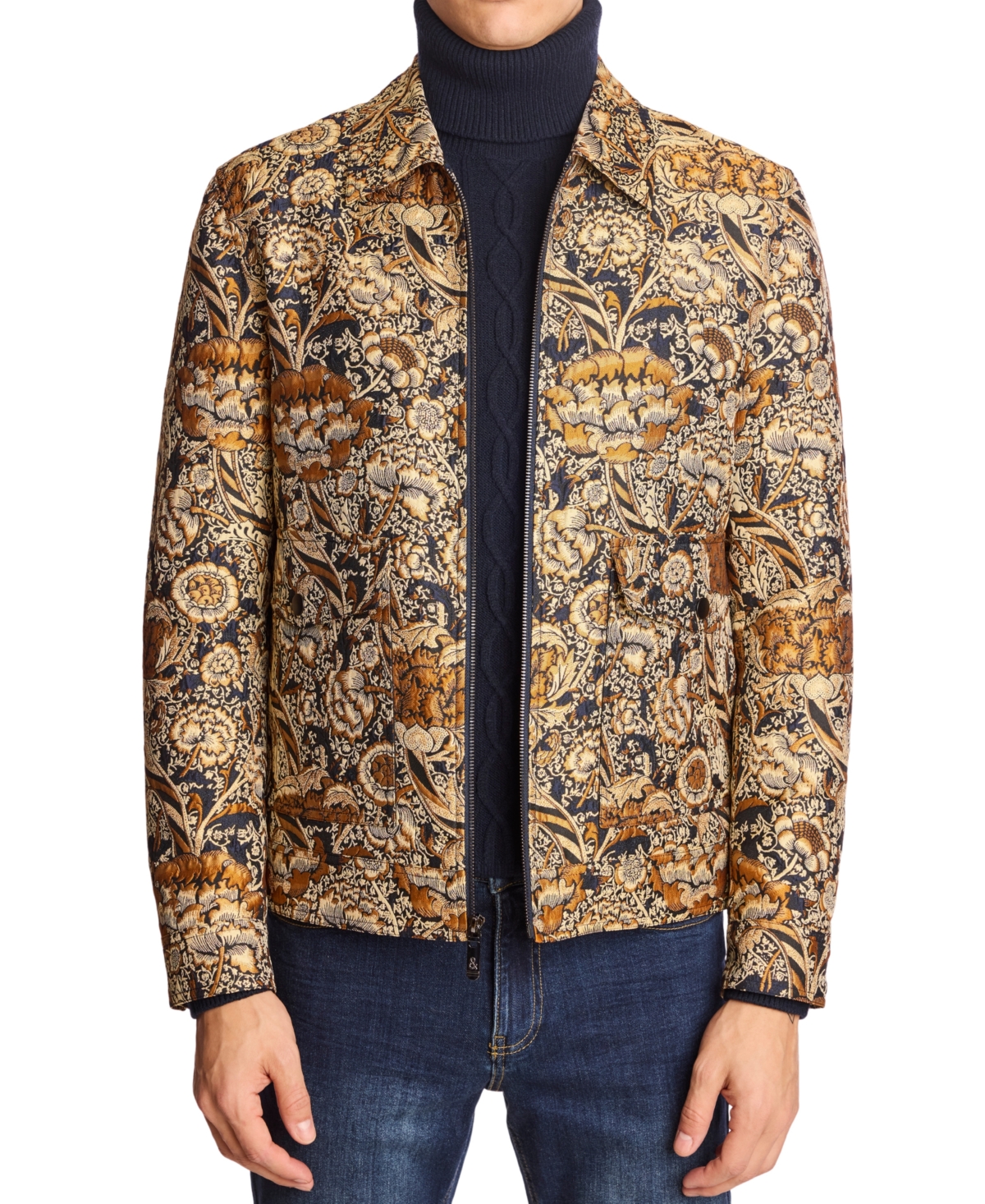 Paisley & Gray Men's Milo Patterned Bomber Jacket In Multi